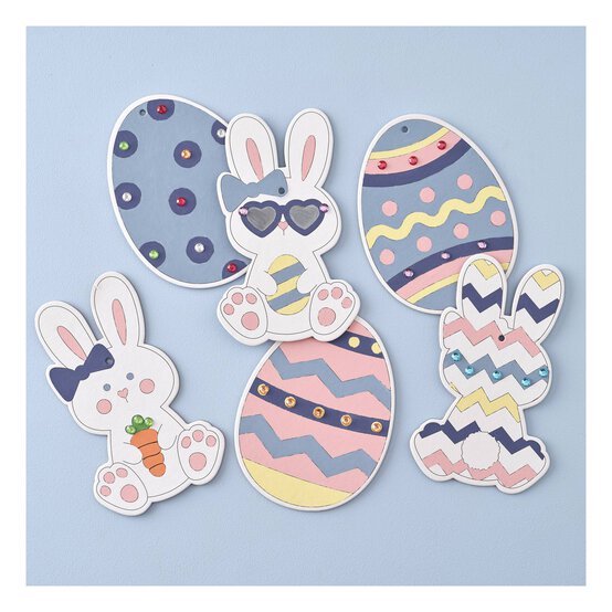 Easter Colour-in Canvas Kit 6 Pack image number 1