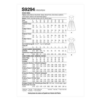 Simplicity Women’s Dress Sewing Pattern S9294 (14-22)