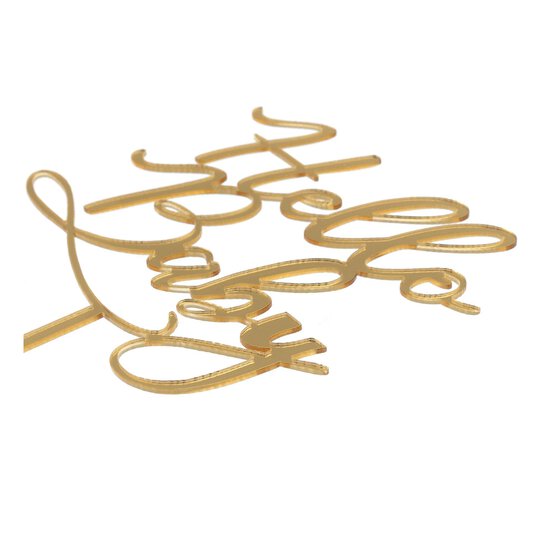 Create & Celebrate Gold Hello Baby Cake Topper image number 3