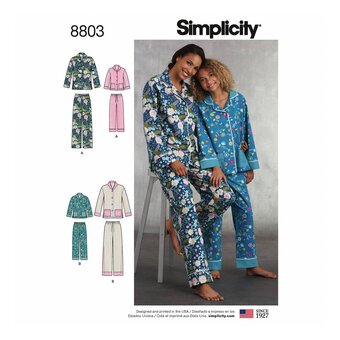 Simplicity Female Loungewear Sewing Pattern 8803 (XS-XL)