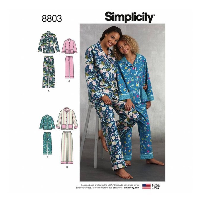 Simplicity Female Loungewear Sewing Pattern 8803 (XS-XL) image number 1