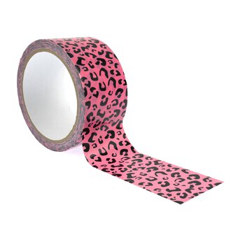 Pink Leopard Print Duct Tape 48mm x 10m
