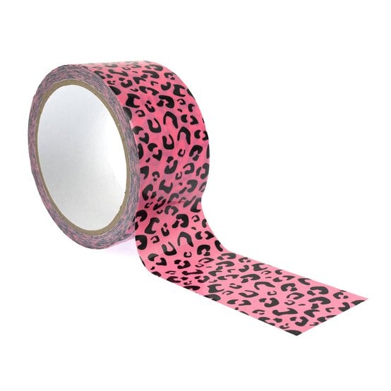 Pink Leopard Print Duct Tape 48mm x 10m image number 1