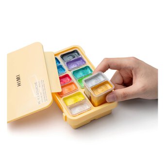 HIMI Metallic Twin Cups Gouache Set 12ml 12 Pack