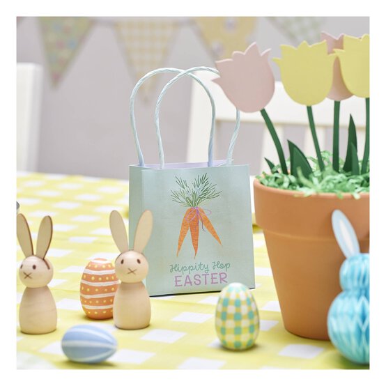 Blue and Pink Mini Easter Gift Bags 4 Pack image number 2