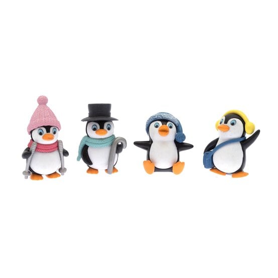 Penguin Resin Decorations 4 Pack image number 3