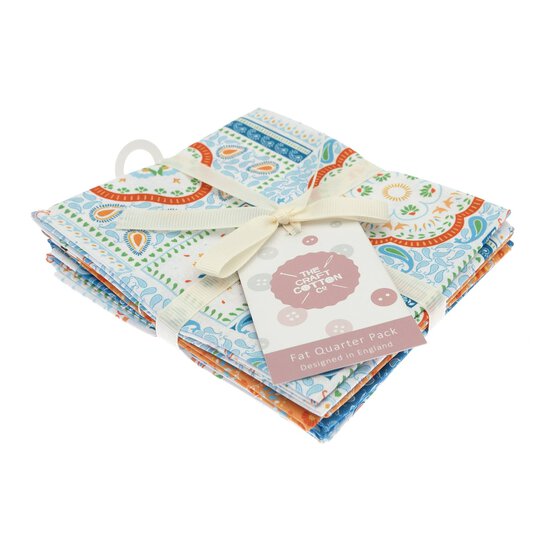 Island Haven Blue Cotton Fat Quarters 4 Pack image number 7