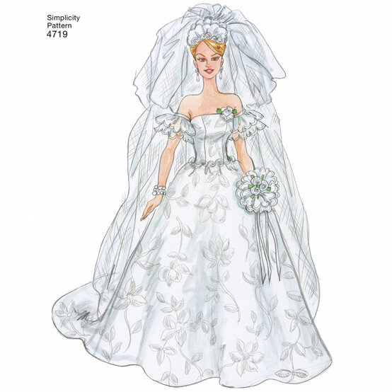 Simplicity Doll Clothing Sewing Pattern 4719 image number 4