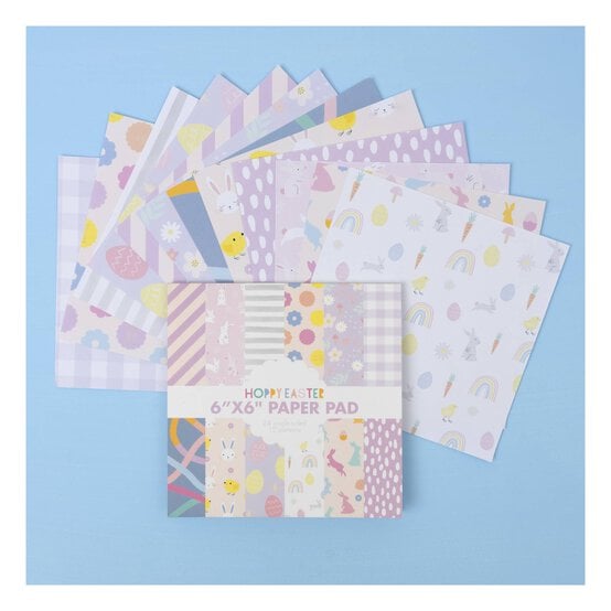 Hoppy Easter Paper Pad 24 Sheets 6 x 6 Inches image number 1