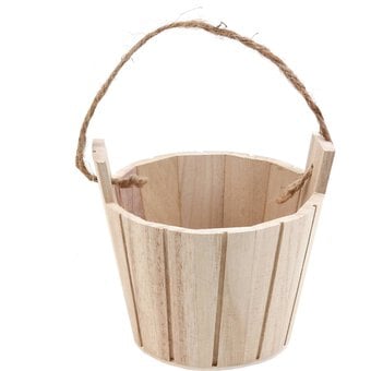 Wooden Bucket 12cm image number 2