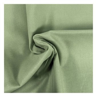 WI Light Olive Premium Organic Cotton Fabric by the Metre