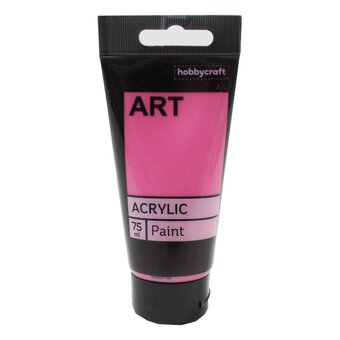 Bright Pink Art Acrylic Paint 75ml