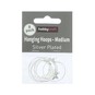 Silver Plated Hanging Hoops 25mm 8 Pack image number 1