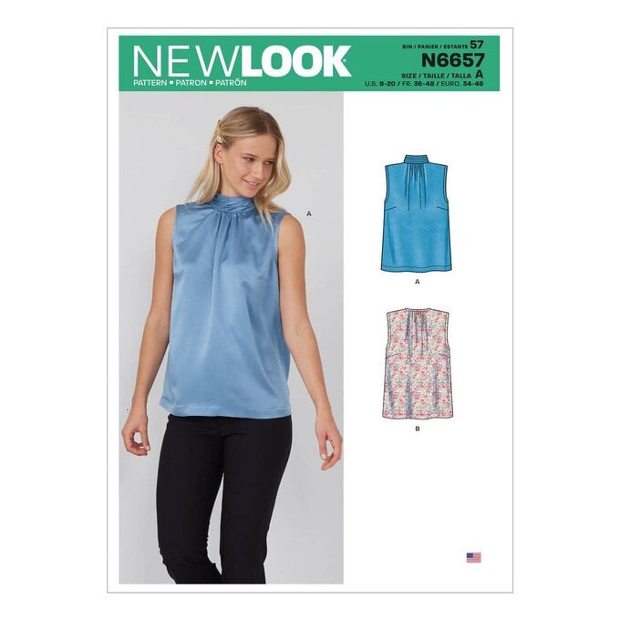 New Look Women's Top Sewing Pattern N6657 image number 1