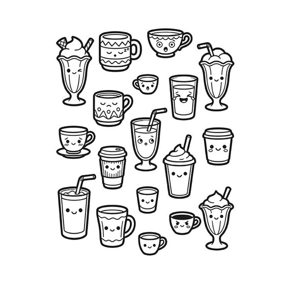 Cute Cozy Colouring: Cafes image number 2