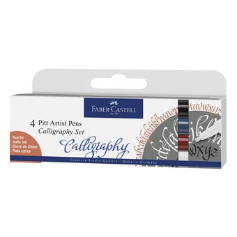 Faber-Castell Pitt Artist Pens Calligraphy Set 4 Pack