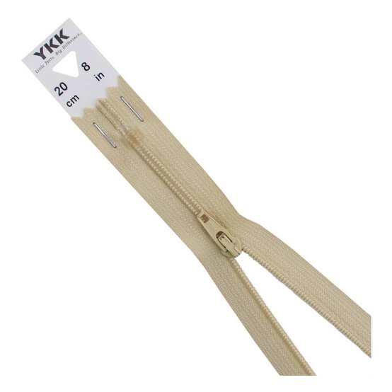 YKK Nude Dress and Skirt Zip 20cm image number 1