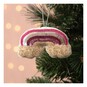 Hanging Beaded Rainbow Decoration 11cm image number 1