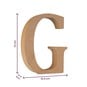 MDF Wooden Letter G 13cm image number 5