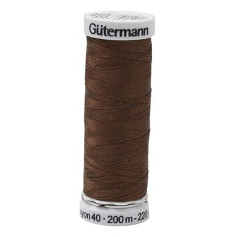 Gutermann Brown Sulky Rayon 40 Weight Thread 200m (1129)