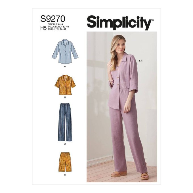 Simplicity Tops and Trousers Sewing Pattern S9270 (16-24) image number 1