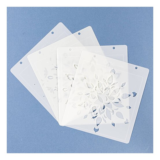 Sizzix Snowflake Layered Stencil Set 4 Pack image number 2