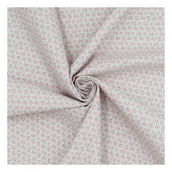 Pink Meadow Cotton Fabric by the Metre