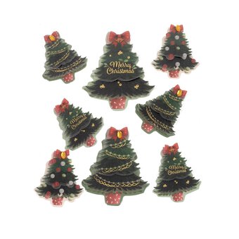 3D Tree Card Toppers 8 Pack