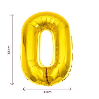 Extra Large Gold Foil Letter O Balloon image number 2