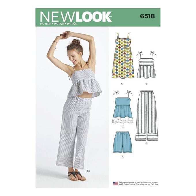 New Look Women's Separates Sewing Pattern 6518 image number 1