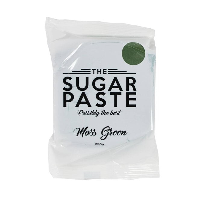 The Sugar Paste Moss Green Sugarpaste 250g image number 1