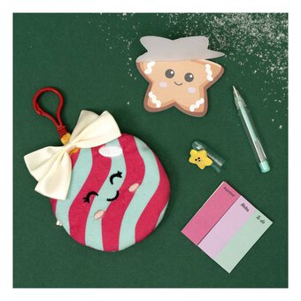 Christmas Bauble Plush Stationery Set