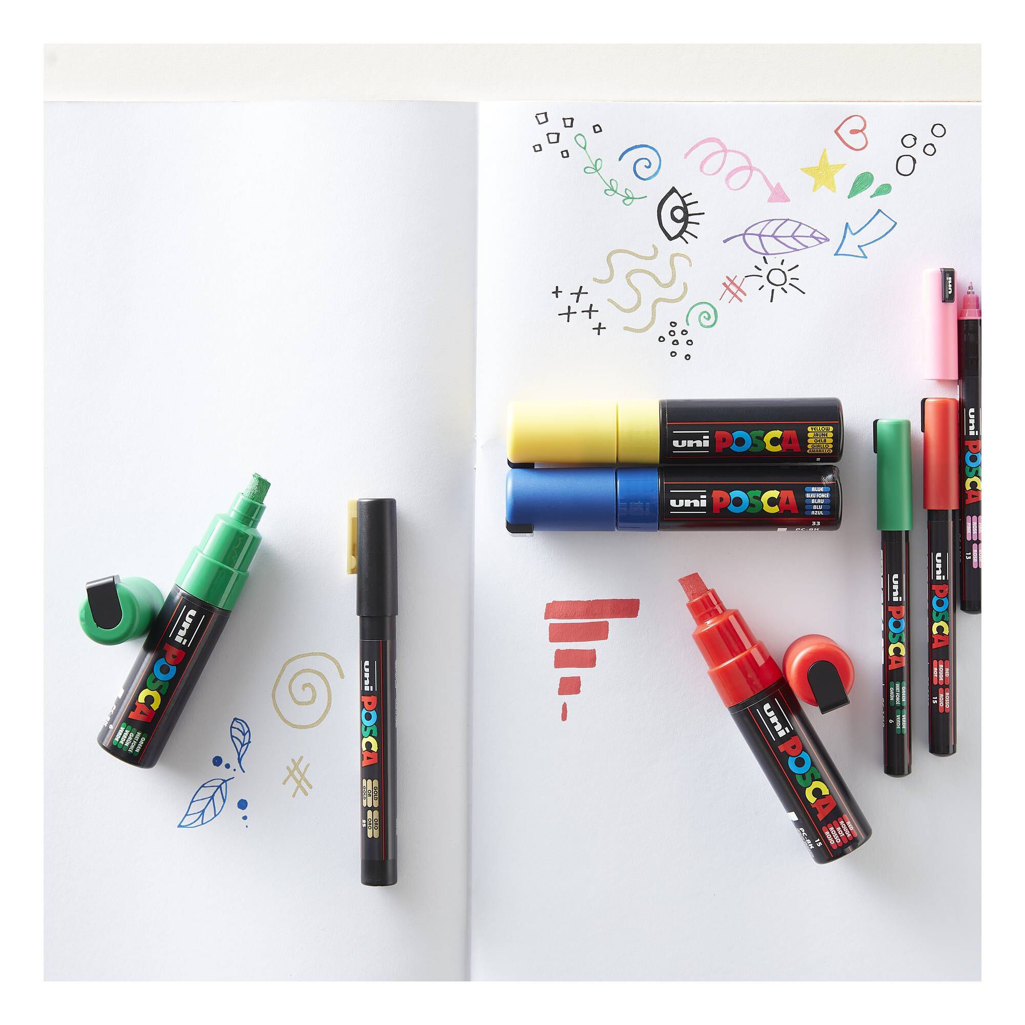 Uniball Posca PC8K Marker Pens Starter Set 8 Pack Hobbycraft
