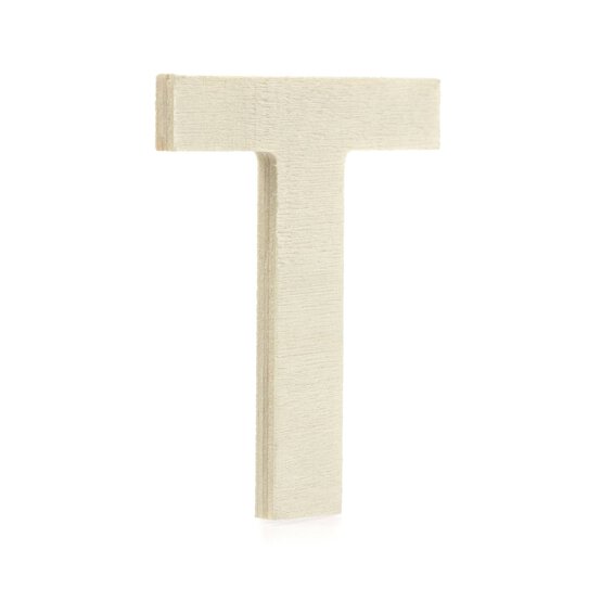Small Wooden Letter T 6.5cm image number 1