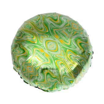 Large Green Marble Foil Balloon