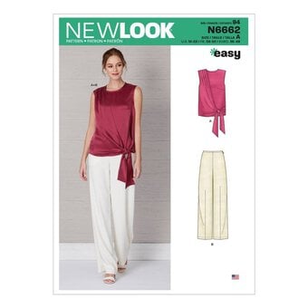 New Look Women's Top and Trousers Sewing Pattern N6662