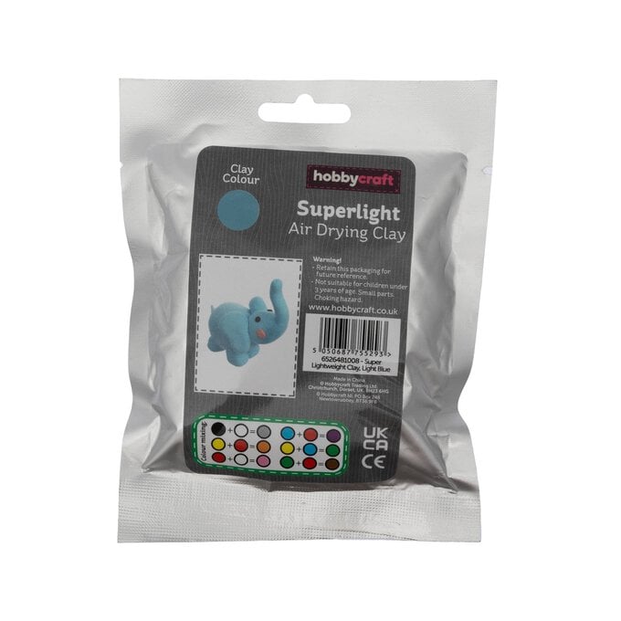 Light Blue Superlight Air Drying Clay 30g image number 1