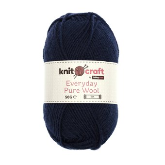 Knitcraft Navy Everyday Pure Wool DK 50g