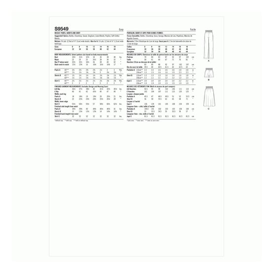 Simplicity Women’s Separates Sewing Pattern S9549 (6-18) image number 2