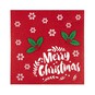 Red Merry Christmas Felt Place Mat 40cm x 40cm image number 1