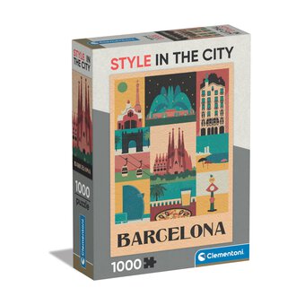 Clementoni Style in the City Barcelona Jigsaw Puzzle 1000 Pieces