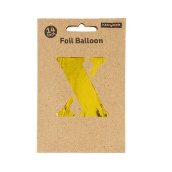 Gold Foil Letter X Balloon image number 3