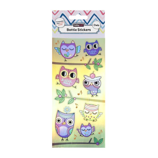 Owl Bottle Stickers image number 1