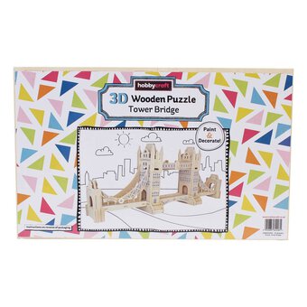 3D Wooden Tower Bridge Puzzle image number 2