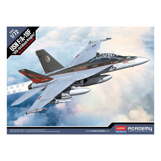 Academy USN F/A-18F VFA-154 Black Knights Model Kit 1:72 image number 2