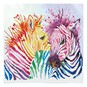 Diamond Dotz Rainbow Zebras 40cm x 40cm image number 1