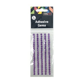 Light Purple Adhesive Gem Strips 5mm 5 Pack image number 3
