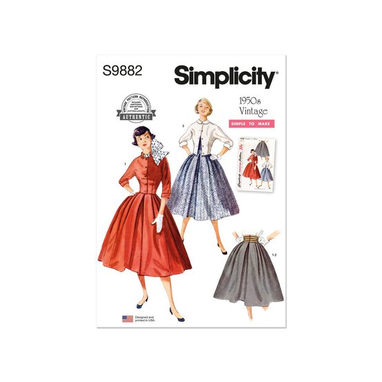 Simplicity Women's Skirt and Jacket Sewing Pattern S9882 (H5 6-14) image number 1