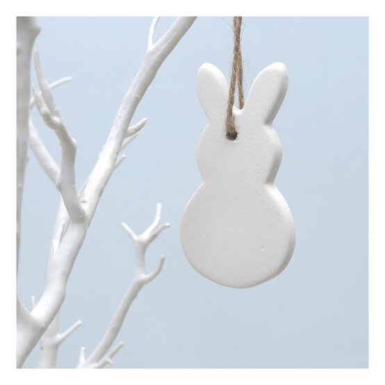Hanging Ceramic Bunny Decoration 7.5cm image number 1