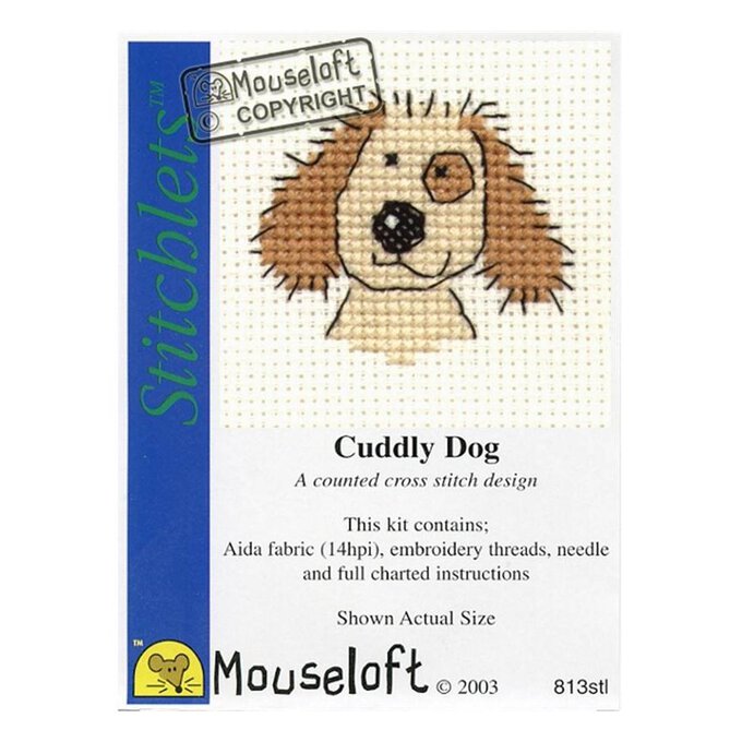Mouseloft Stitchlets Cuddly Dog Cross Stitch Kit image number 1